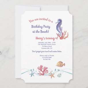 Invitación de vida marina