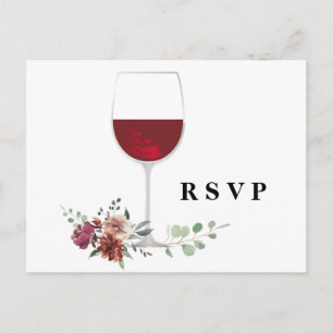 invitación de vino adulto rsvp
