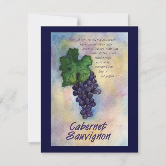 Invitación de Vino Cabernet Sauvignon (Anverso)