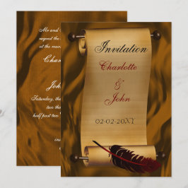 invitación de vintage medieval