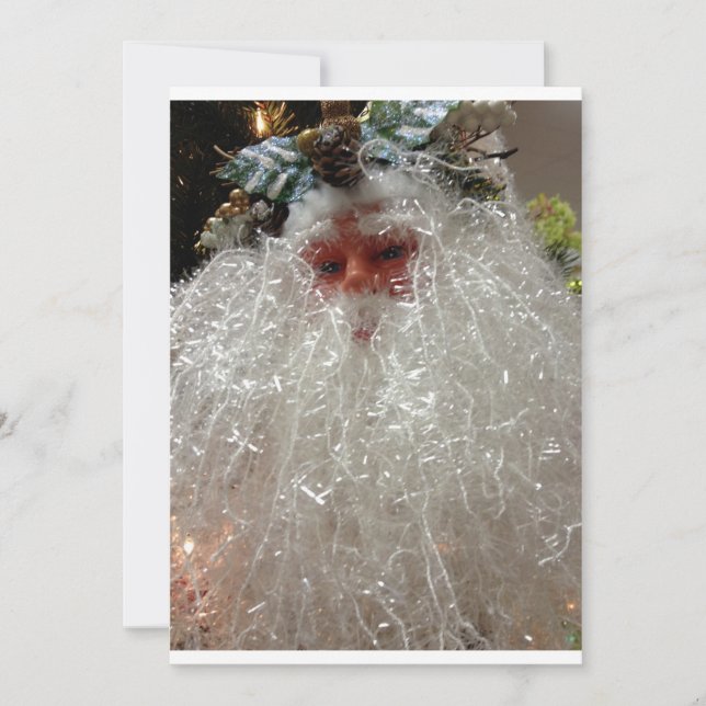 INVITACIÓN DE VINTAGE SANTA CLAUS (Anverso)