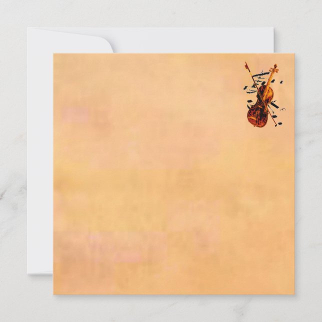 Invitación de violín (Anverso)