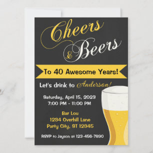 Invitación de vítores y cervezas a años