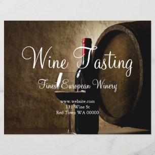 Invitación de volante de invierno para degustación