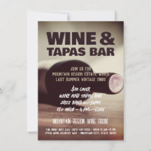 Invitación de volante de Personalizado de vino y m