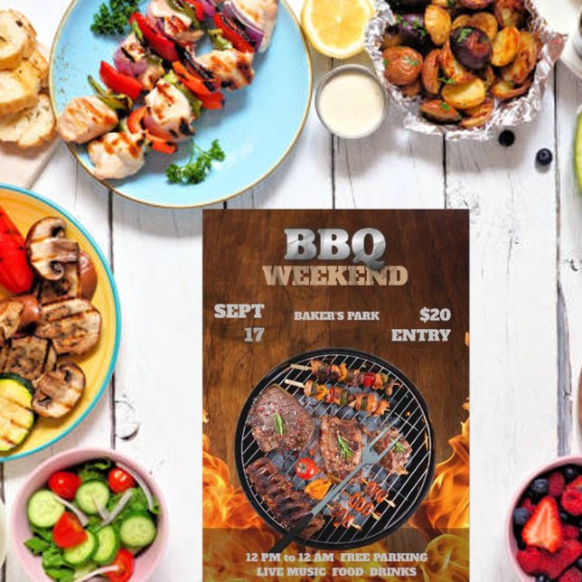 invitación de volante de picnic bbq (Subido por el creador)
