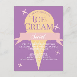 Invitación de Volante Social de Helado Divertido