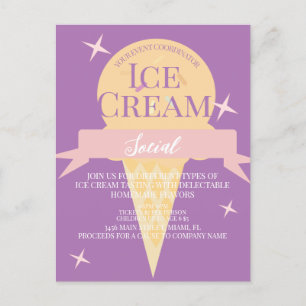  Invitación de Volante Social de Helado Divertido 