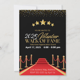 Invitación de Voluntario para la Alfombra Roja de