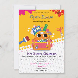 Invitación De Vuelta A La Casa Abierta De La Escuela