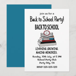 Invitación De Vuelta A La Celebración Del Fiesta Escolar De V