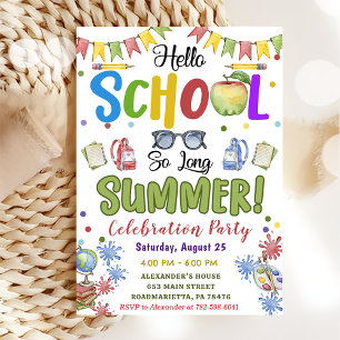 Invitación De Vuelta A La Escuela De Bienvenida El Largo Vera