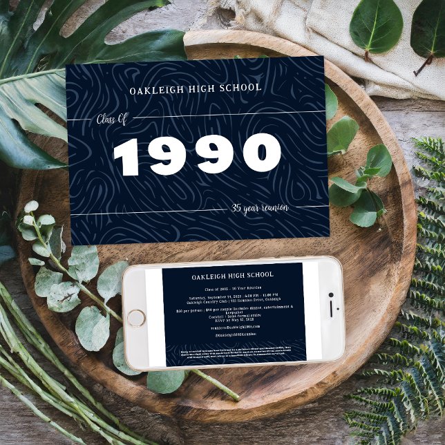 Invitación De vuelta a los 90 | Fiesta de reunión escolar (Subido por el creador)