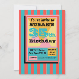 Invitación De vuelta al tema de los años 90 del fiesta 90