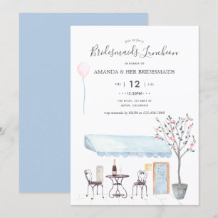 Invitación de Watercolor Paris Bridal Luncheon