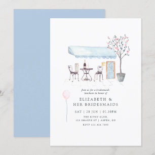 Invitación de Watercolor Paris Bridal Luncheon