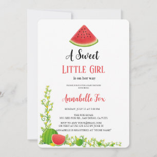 INVITACIÓN DE WATERMELON BABYSHOWER