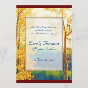 Invitación de WEDDING de brillo