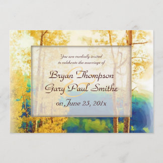 Invitación de WEDDING de brillo