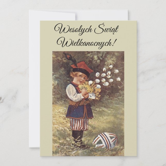 Invitación de Wesolych Swiat a los saludos polacos (Anverso)