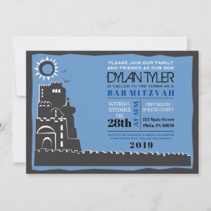 Invitación de Western Wall Israel Bar Bat Mitzvah