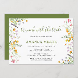 Invitación de Wildflowers Bridal Shower Brunch