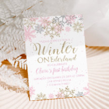 Invitación de Winter ONEderland
