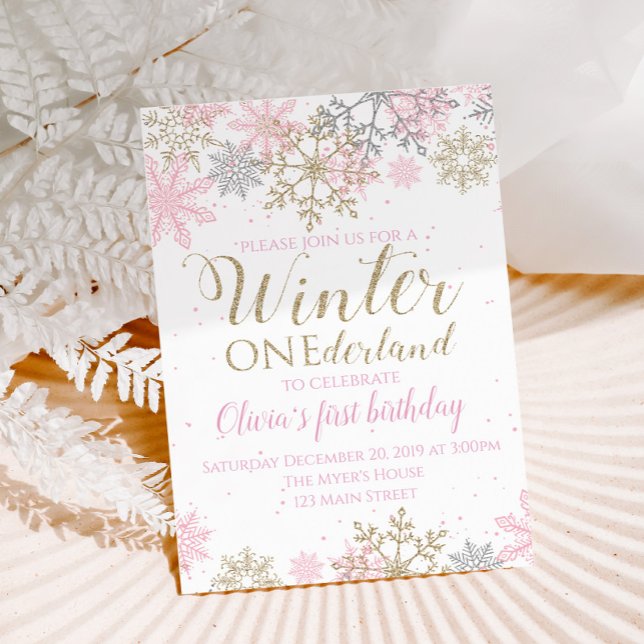 Invitación de Winter ONEderland (Subido por el creador)