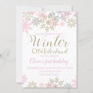 Invitación de Winter ONEderland