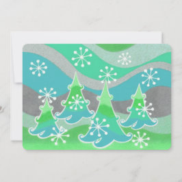 Invitación de Winter Trees Green