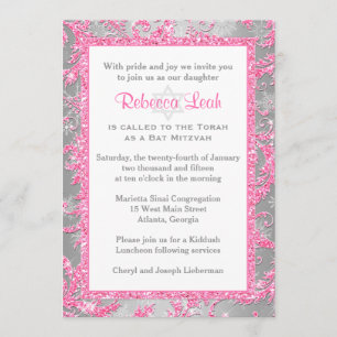 Invitación de Winter Wonderland Bat Mitzvah 2