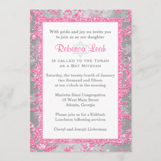 Invitación de Winter Wonderland Bat Mitzvah 2