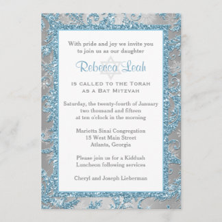 Invitación de Winter Wonderland Bat Mitzvah 2