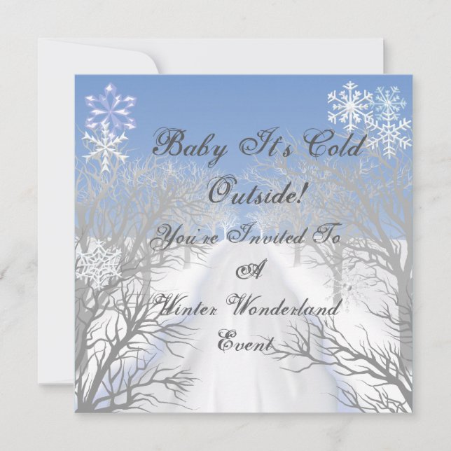 Invitación de Winterwonderland Classy (Anverso)