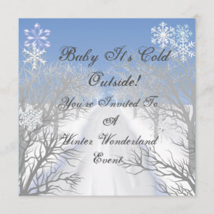 Invitación de Winterwonderland Classy