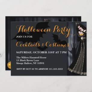 Invitación de Witch Halloween