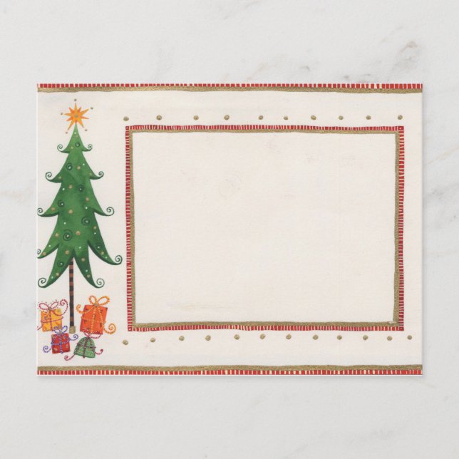 invitación de x-mas rústica (Anverso)