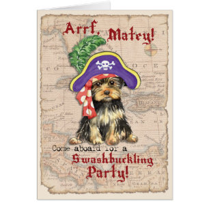 Invitación de Yorkie Pirate