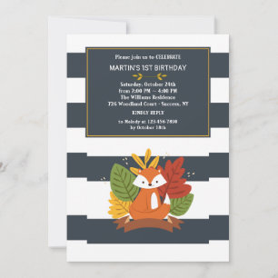 Invitación de Zorro Rojo Pequeño
