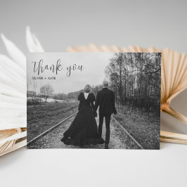 Invitación Death Do Us Part Boda Gracias Card