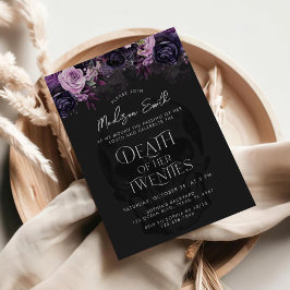 Invitación Death Of Her Twenties 30th Birthday Party