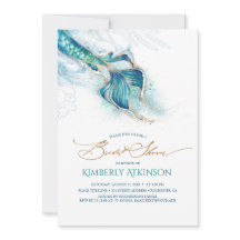 Debajo de la sirena costera, ducha de novias