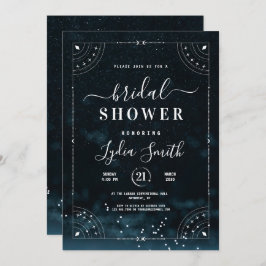 Invitación Debajo de las estrellas Celestial Bridal Shower St