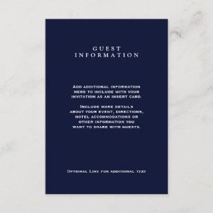 Invitación Debajo de las Estrellas Elegante de Medianoche