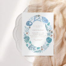 Debajo del mar acuarela Baby Shower náutico