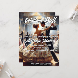 Invitación Debutante Ball Cotillion Bailes