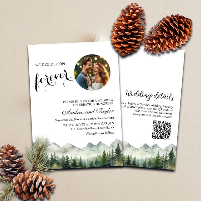 Invitación Decidimos por Forever QR Code and Photo Boda (Subido por el creador)