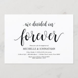 Invitación Decidimos por siempre, el Partido de Compromiso in