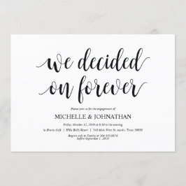 Invitación Decidimos por siempre, el Partido de Compromiso in