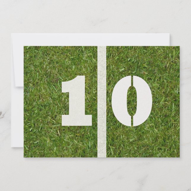 Invitación ¡Décimo cumpleaños! (Anverso)